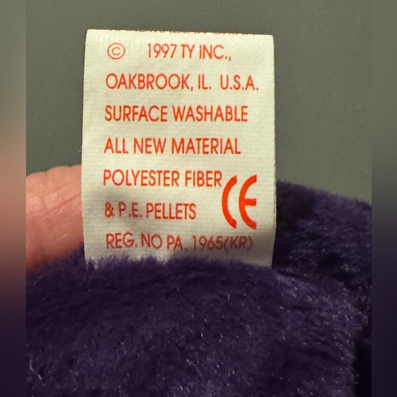 “Princess” Beanie Baby from 1997 with original hang tag - Picture 11 of 11